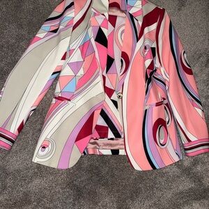 Colorful Geometric Women's Blazer and Pants